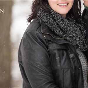 Danier Black Leather Jacket